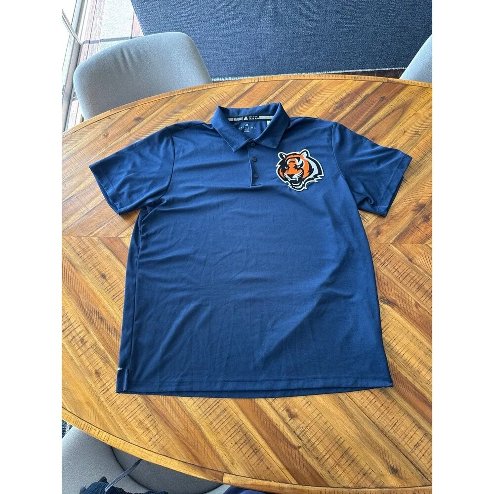 Adidas Detroit Tigers MLB Performance Polo Shirt Men’s XL Navy Blue Embroidered